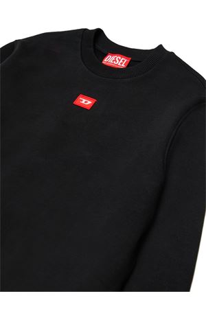 black cotton sweatshirt DIESEL KIDS | J026290GEADK900